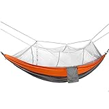 UWY Recreación Mosquitera Hamaca Exterior Individual Doble Paracaídas Tela Luz Mosquitera Hamaca Camping Tienda aérea Regalos para Excursionistas
