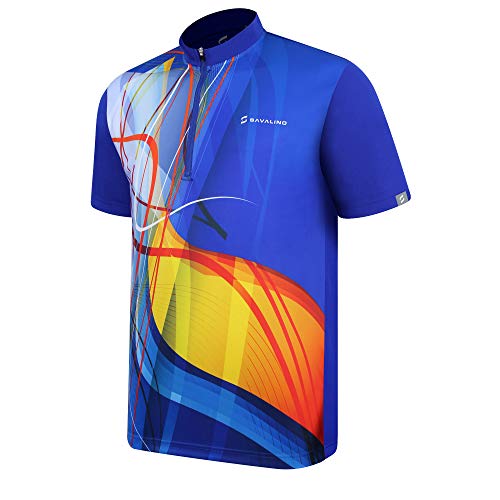 Savalino Bowling Jersey - Sublimation Bowling Shirts For Men, Quick Dry Shirts For Men, Bowling Jerseys For Men, Xl, Blue #TOP1