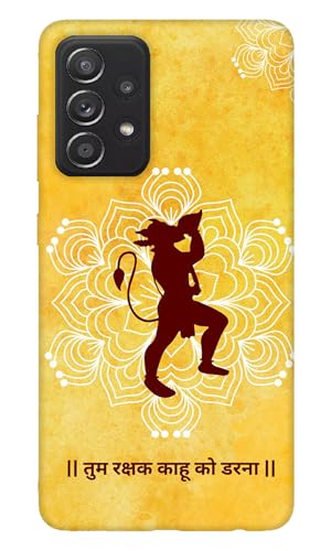 Image of 3D Premium Printed ''Lord''-''Hanuman'' Mobile Back Cover & Case Designer for Samsung Galaxy A52s