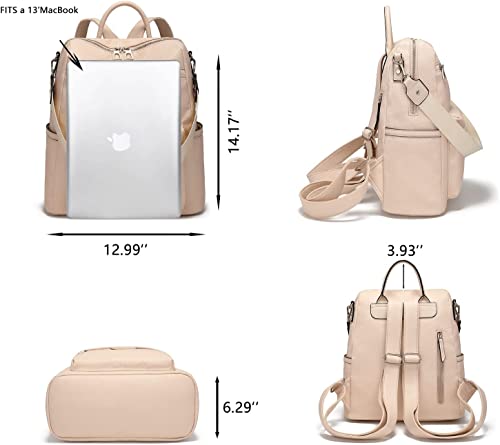 Image of Vegan Leather Girl's Travel Casual Collage Backpack With Shoulder Strap Travel College Gift For Teenager