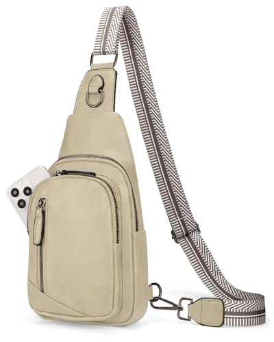 Bolsa tiracolo de couro para mulheres, mochila de ombro, bolsa tiracolo de couro para mulheres, cinza-ostra, Medium