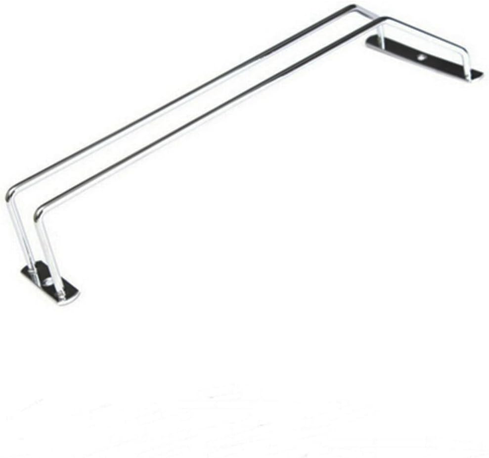 SEWACC Wine Glass Rack Hanger with Screws, Silver Chrome Metal
