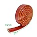Insulation Heat Shielded Fire Thermo Armor Fire Sleeve Silicone Coated Fiberglass Heat Protection for Automotive Hose Lines & Electrical Wiring-（Red 3/4