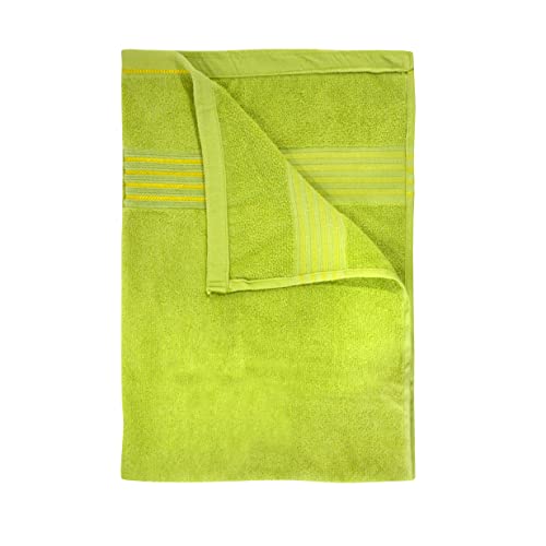 Image of Divine Casa 500 GSM Cotton Towel for Bath Large Size |Super Soft and Super Absorbent Bath Towels for Men & Women - Pack of 1 (140x70 CM, Parrot Green)
