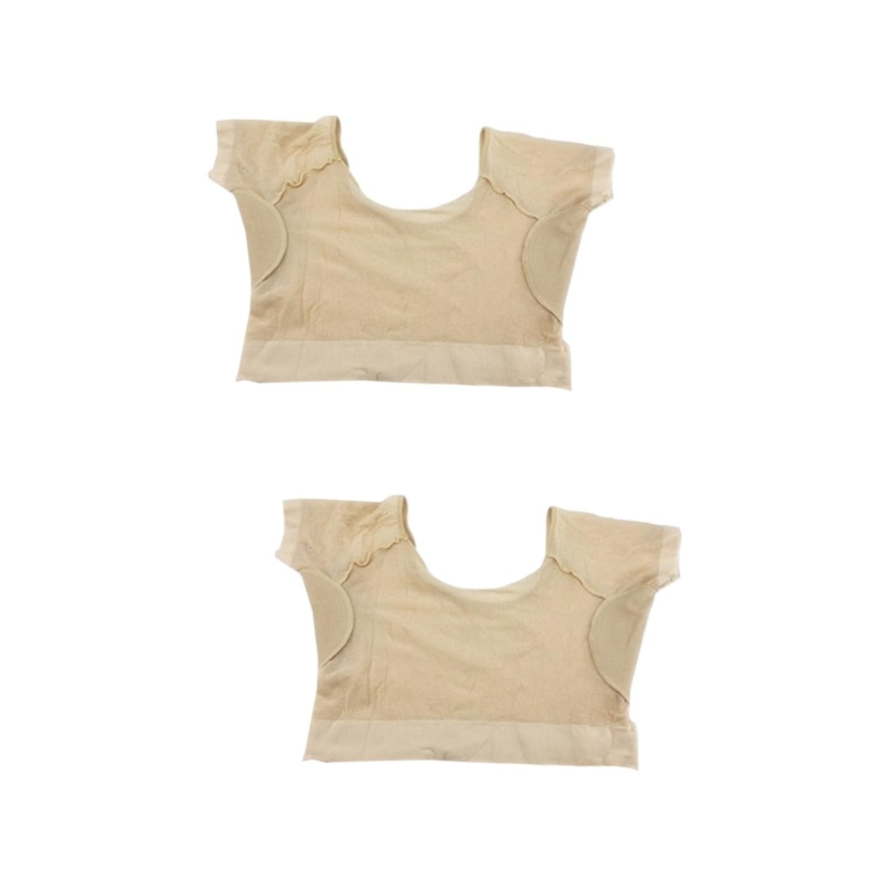 2 pcs Washable Underarm Sweat Pads for Women Sweat Absorbent Underwear with Half Breathable and Comfortable Material Non Slip Day Dryness