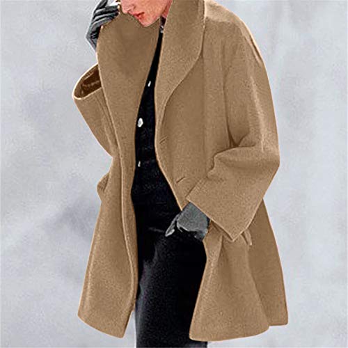 Winter Coats for Women Woolen Trench Coat Wool Blend Pea Coat Warm Open Front Trenchcoat Cardigans Pea Coat Overcoar2