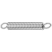 1 1/2 in High Carbon Steel Utility Extension Spring with Zinc Plated Finish; PK12,2040-1MZY6