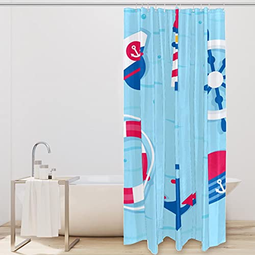 Rideau de douche phare imperméable 183x183 cm pour sol sec et propre - 3