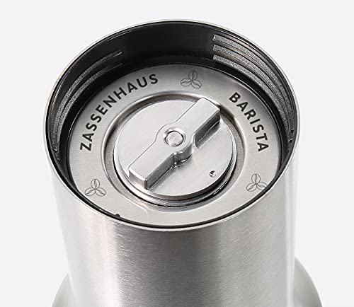 Zassenhaus Kaffeemühle Barista aus Glas und Edelstahl in der Farbe Silber-Transparent, Höhe: 21cm, 041170 – Bild 4