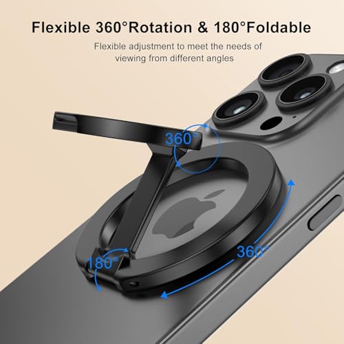 Image of MagSafe Phone Grip Holder VANAMALI - magsafe Ring Compatible Kickstand & Finger Grip - Strong Magnet Stand Compatible for iPhone, Samsung & All Smartphones, Gym pod