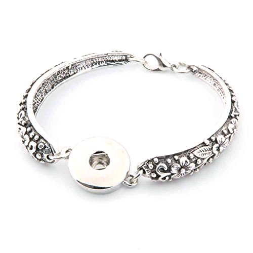 Ginooars Pack Of 2 Snaps Bracelet For 18Mm Ginger Snap Charms-Diy Snap Jewelry #TOP1