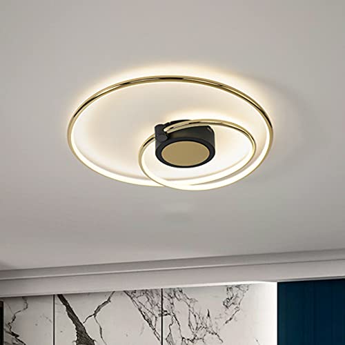 Design galvanoplastie moderne pour ce lustre encastré de plafond