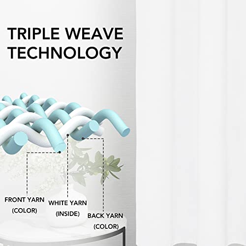 Easy-Going Rod Pocket Blackout Curtains For Bedroom, Room Darkening Window Curtains For Living Room, Thermal Insulated Noise Reduction Solid Window Drapes, 2 Panels(42X45 In, White) #TOP3