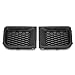 EzMech Front Bumper Grille Insert (Set) Compatible With Jeep Renegade 2015-2018 / Center Grille Bezel Outer (LH + RH) / Front Bumper Insert Lower Grill Bezel Cover (1 Pair) Black