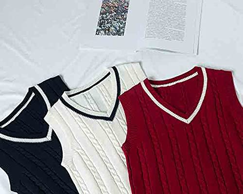 Colete masculino feminino suéter sem manga regata de algodão clássico tricotado listrado jumpers, Az