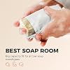 ZOMCHI 2pcs Grey Soap Bag and 2pcs Mint Soap Bag, Deep and Gentle Exfoliating