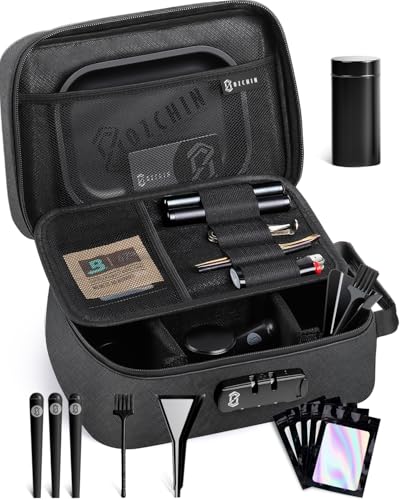 OZCHIN Large Smell Proof Bag with Combination Lock Odor Proof Lock Box Travel Storage Case Activated...