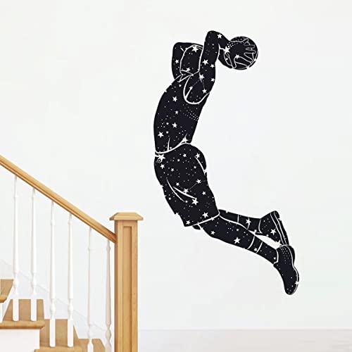 Vinilos decorativos de baloncesto removibles sin residuos miniatura 4