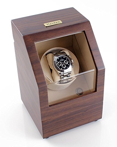 HeidenBattery Powered Single Watch Winder in Walnut