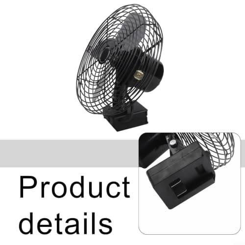 Ventilador de camping portátil recargable de metal de 8 pulgadas a batería 5