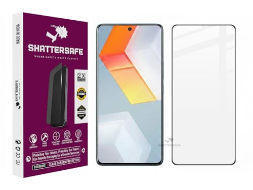 Image of Shattersafe Oleophobic Tempered Glass Screen Protector Compatible For IQOO 9 Se [Pack of 1]. Edge To Edge Full Screen Protection With Easy Installation Kit & Case Friendly Fit.