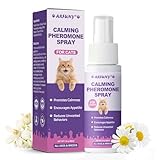 Cat Calming Pheromone Spray - Cat Calming Spray - Reduce Scratching, Fighting, Peeing, Marking - Cat Anxiety & Stress Relief - for Home, Travel, Vet Visits - with Cat pheromone & Natural Ingredients