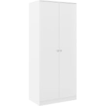 Seconique Denver 2 Door Wardrobe in White Gloss