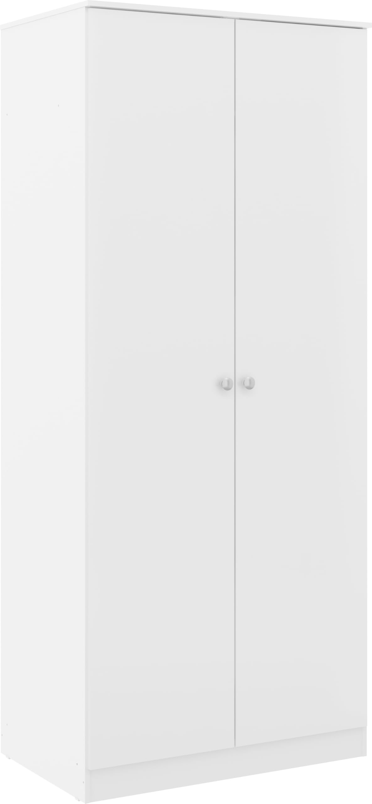 Seconique Denver 2 Door Wardrobe White Gloss