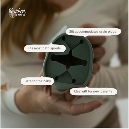 Image of Parker Baby Universal Bathtub Faucet Safety Guard | Soft & Durable Silicone Faucet Cover Bathtub Baby | BPA Free & Food Grade Bath Spout Cover for Baby in Neutral Colors