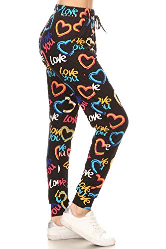 Image of Leggings Depot Premium Jogger Women's Popular Print High Waist Track Pants(S-XL)