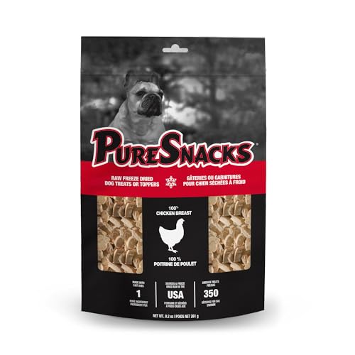PureSnacks Freeze Dried Chicken Breast Dog Treats 9.2oz (261g) | 1 Ingredient | Freeze Dried in The USA | Packaged and Prepared in Canada image 3