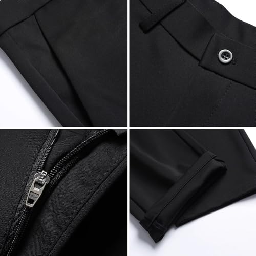Timelessflex - Men's High Stretch Straight Fit Pants, Timelessflex Pants, Mens Casual Stretch Suit Trousers3