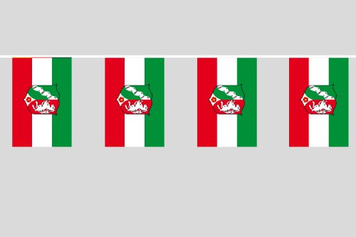 Everflag Party-Flaggenkette : Nordrhein-Westfalen NRW Länge ca.: 6,20m