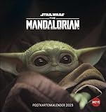  The Mandalorian The Child Postkartenkalender 2023 - Star Wars - Kalender mit perforierten Postkarten - zum Aufstellen und Aufhängen - mit Monatskalendarium - 16 x 17 cm