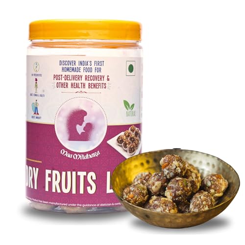 Image of Maa Mitahara Dry Fruit Laddu (200g) | Made with Dates, Nuts & Jaggery | Vegan & Gluten-Free | No Preservatives | Handmade Indian Sweet Snack
