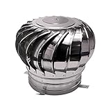 Hotte rotative pour les tuyaux de ventilation, les cheminées de fumée et l'extraction de l'air. La ventilation offre une protection maximale sans nuire aux performances de la cheminée