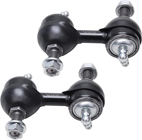 Image of Detroit Axle - 12pc Front End Kit for Chrysler Sebring Dodge Stratus Mitsubishi Eclipse Galant 2 Lower Control Arms w /Ball Joints 4 Inner & Outer Tie Rods 4 Front Rear Sway Bars 2 Boots Replacement