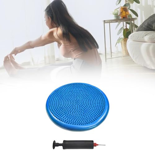 Balance Mat Yoga Mat Inflated Thickened Balance Disc Stability Flat Pad for Men Women Exercise Adults Fitness Yoga2