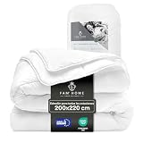 FAM Home Relleno Nordico 200x220 cm Microfibra, Cama 120 I Edredon Nordico Cama Hipoalergénico Lavable para el Otoño