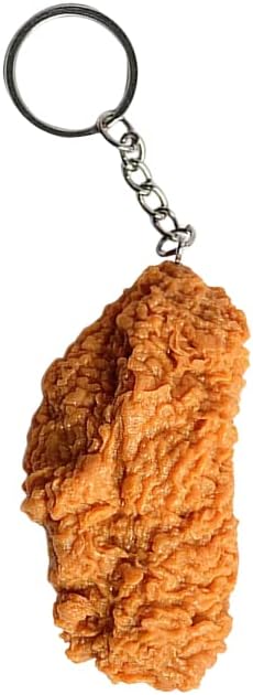 tenghong2021 Imitation Food Keychain Fried Chicken Leg Nuggets Wing Creative Keyring Fun Cute Handbag Purse Car Accessories - Image 5