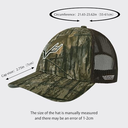 Image of LOOGU Fishing Hat Mesh Back for Men Women Adjustable Baseball Trucker Cap Snapback Hats