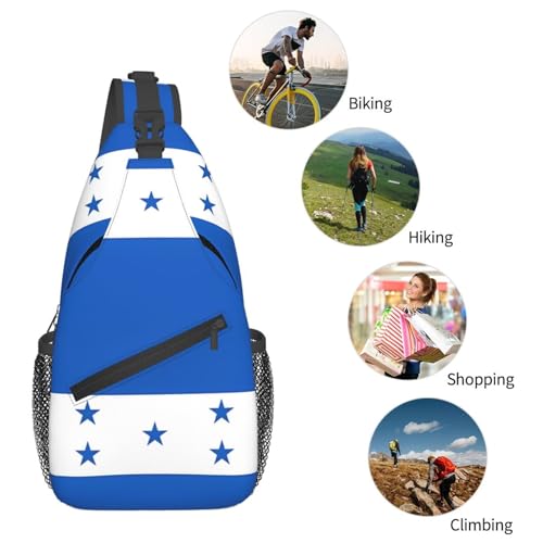 Bolso bandolera cruzada para pecho estilo trekking miniatura 5