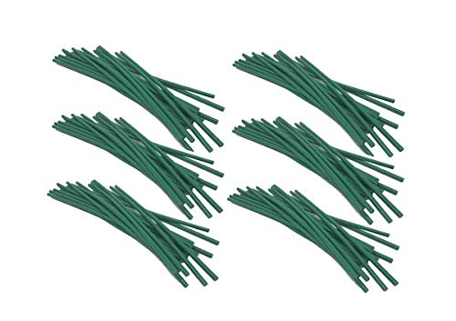 Garden Plant Twist Tie - Flexible Green Rubber Coated Bonsai Plant Training Wire (120PC)