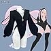 KORURACLUB Cosplay Sexy Bunny Outfit Cosplay lingerie for women Animal Costumes Bunny Bodysuit (Black,XS-M)