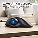 immagine 2Logitech M570 Mouse e pacchetto pad | Logitech M570 Wireless con Trackball | Vexko Tappetino Mouse Polso, Mouse Pad Ergonomico con Gel Poggiapolsi, Base in Gomma Antiscivolo per PC, Laptop e Notebook