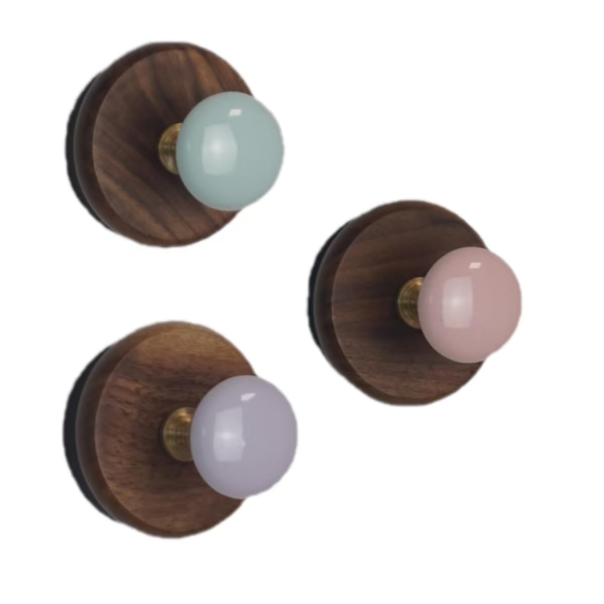 3 Pcs Colorful Magnetic Hooks Heavy Duty Magnet Hook Strong Neodymium Magnetic Coat Hooks Magnetic Hanger for Refrigerator, Metal Door, Locker for Hanging Towel, Bag, Umbrella (Green+Pink+Purple)