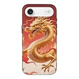 MUSM Schutzhülle für iPhone 17, kratzfest, schlankes Design, weiches TPU, kabelloses Laden, kompatibel mit orientalischem Drachenorb, stoßfest, flexibel, für Damen und Herren