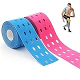 Ksvaye 2 Rollen Kinesiotapes 5m x 5cm Kinesiologie Tape Wasserfestes Elastisches Sporttape...