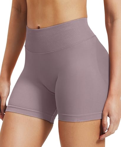 Image of VOYJOY Women Workout Impact Shorts 2.5 inch / 3.6 inch / 4.5 inch / 6 inch Scrunch Butt Booty | Tummy Control, High Waisted, Bike Short, Gentle Compression, for Women
