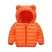 YWLINK Chaqueta Con Capucha 1-4 AñOs De Edad, Invierno Ropa De AlgodóN CáLido NiñA Bebé Abrigo De Oso Con Color SóLido Chaqueta De Plumas Casual Abrigo Con Cremallera Invierno Regalo De CumpleañOs